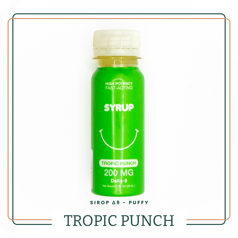 Sirop CBD Puffy Bouteille Fruitée AOMA