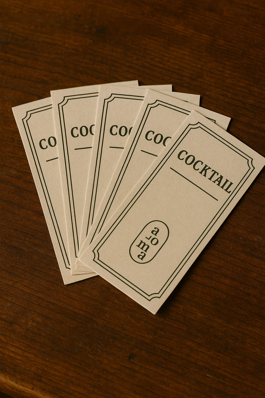 PACK COCKTAIL- 5 TICKETS - 40 €