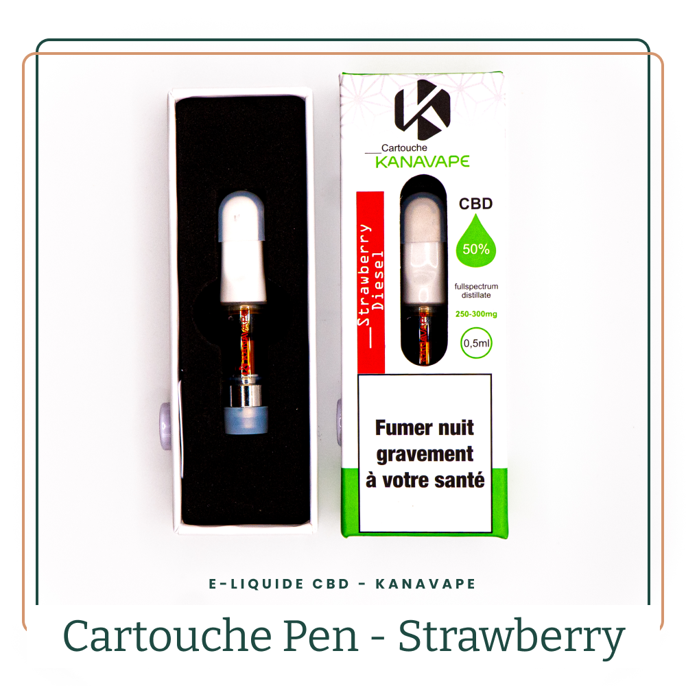 Cartouche CBD Full Spectrum Strawberry Diesel 50% AOMA