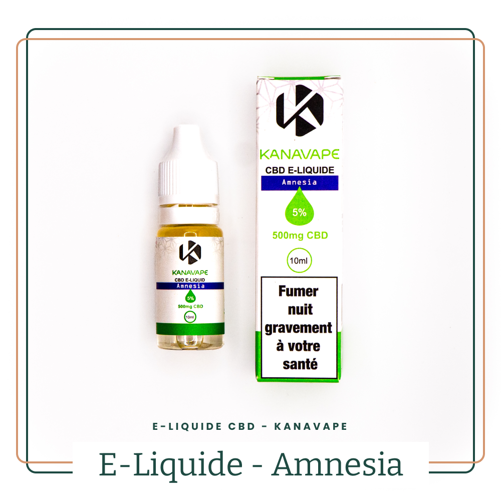 E-liquide CBD Amnesia 100mg Full Spectrum AOMA
