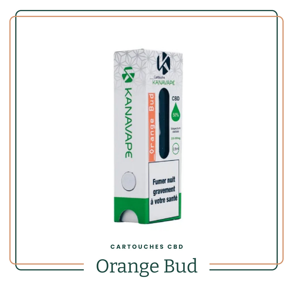 Cartouches CBD Full Spectrum - Orange Bud 50% CBD